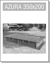 Assistenza: Piscina in legno rettangolare Azura 350x200