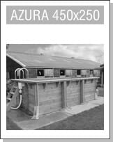 Assistenza: Piscina in legno rettangolare Azura 450x250
