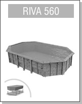 Assistenza: Piscina in legno rettangolare RIVA 560