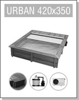 Assistenza: Piscina in legno rettangolare URBAN 420x350