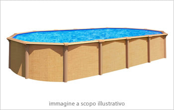 Kit piscina in acciaio Osmose: la struttura in acciaio