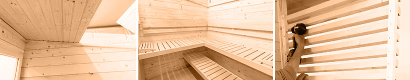Sauna finlandese da giardino o da esterno Scala Medium - Istruzioni di montaggio