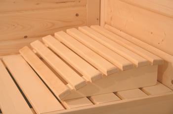Sauna finlandese Regina 18 - Incluso nel kit sauna - Poggiatesta in legno