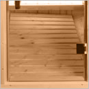 Sauna finlandese a botte da giardino o da esterno Kammi 220 - Pavimento in legno