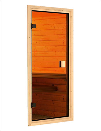 Sauna infrarossi: Kit sauna - porta in vetro bronzato