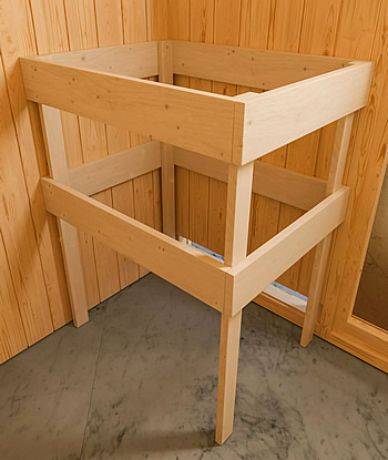 Sauna finlandese da esterno Aida -  Compreso nel kit: Protezione per stufa elettrica